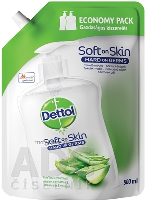 Dettol náhradná náplň do tekutého mydla Aloe Vera a Vitamín E 1x500 ml