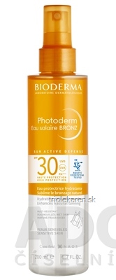 BIODERMA Photoderm BRONZ SPF 30 opaľovacia voda rozprašovač 200 ml