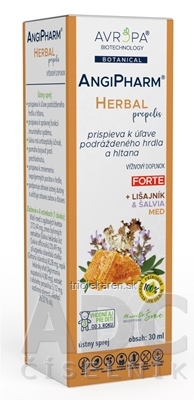 AVROPA AngiPharm Herbal Propolis ústny sprej 30 ml