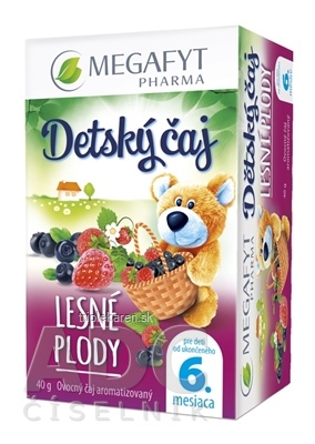 MEGAFYT Detský čaj LESNÉ PLODY ovocný čaj od ukonč. 6. mesiaca 20 x 2 g