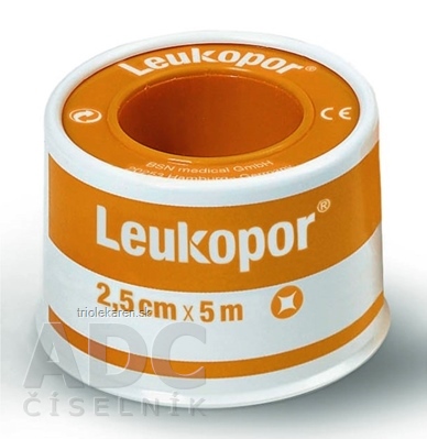 LEUKOPOR náplasť na cievke 2,5 cm x 5 m 1 ks