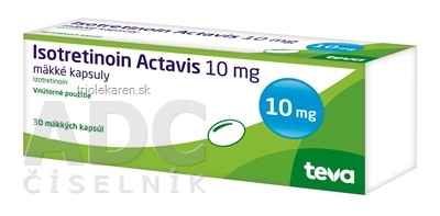 Isotretinoin Actavis 10 mg kapsuly 30 ks