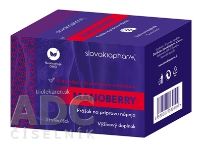 Slovakiapharm MANOBERRY prášok vo vrecúškach 10 ks