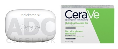 CeraVe HYDRATAČNÉ ČISTIACE MYDLO V KOCKE na normálnu až suchú pleť (S3001800) 1x128 g