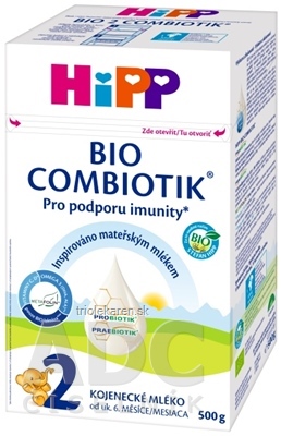 HiPP 2 BIO COMBIOTIK následná mliečna dojčenská výživa (od ukonč. 6. mesiaca) 1x500 g