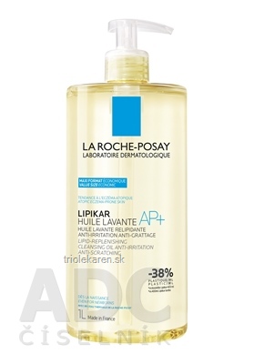 LA ROCHE-POSAY LIPIKAR HUILE LAVANTE AP+ kúpeľový a sprchovací olej s pumpičkou 1000 ml