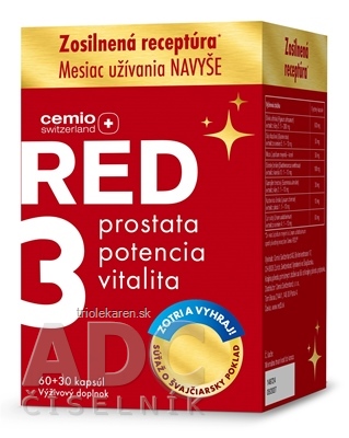 Cemio RED3 Darček kapsuly 90 ks