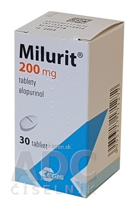 Milurit 200 mg tbl (fľ.skl.hnedá) 1x30 ks