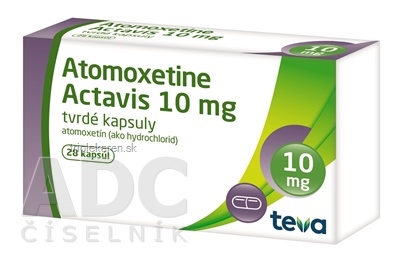 Atomoxetine Actavis 10 mg kapsuly 28 ks