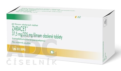 ZARACET tablety 37,5 mg/325 mg 60 ks