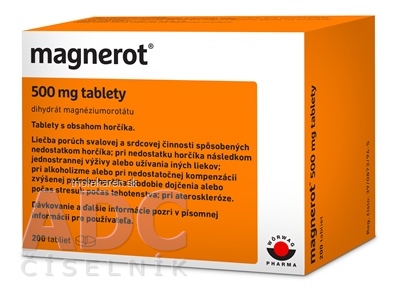 Magnerot 500 mg tbl (blis.PVC/Al) 1x200 ks