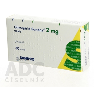 Glimepirid Sandoz 2 mg tablety 30 ks