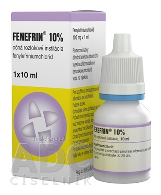 FENEFRIN 10 % Očná roztoková instilácia 10 ml