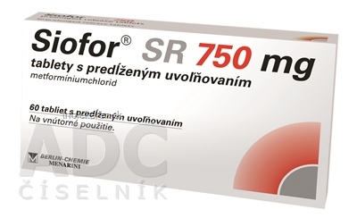 Siofor SR 750 mg tablety 60 ks