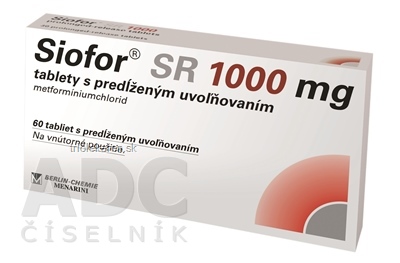 Siofor SR 1000 mg tablety x60 ks