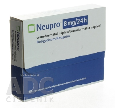 Neupro 8 mg/24 h transdermálna náplasť emp tdm (vre.) 1x28 ks