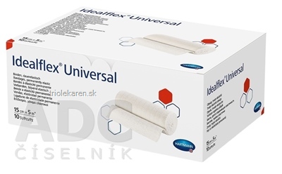 Idealflex universal obväz univerzálny trvalo elastický, 15 cm x 5 m, 1x10 ks