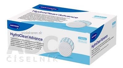 HydroClean advance vankúšik na rany kruh priemer 5,5 cm 10 ks