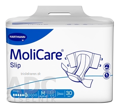 MoliCare Slip extra plus 6 kvapiek M inkontinenčné nohavičky, 90 - 120 cm, 1891 ml, 1x30 k