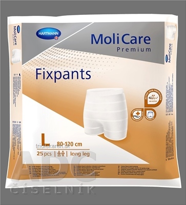 MoliCare Premium Fixpants long leg L fixačné nohavičky 80 - 120 cm 25 ks