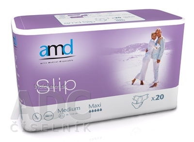 amd Slip Maxi Medium inkontinenčné plienky, obvod bokov 70 - 110 cm, nasiakavosť 3200 ml,