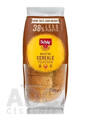 Schär MAESTRO CEREALE chlieb bezgluténový, viaczrnný, krájaný, 1x300 g