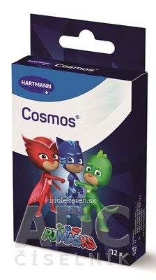 Cosmos PJ Masks náplasť vodeodolná, 3 veľkosti 1x12 ks