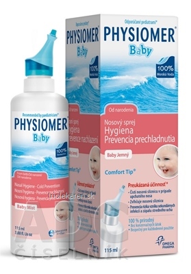 PHYSIOMER BABY nosový sprej izotonický 115 ml