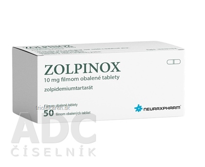 Zolpinox tablety 10 mg 50 ks