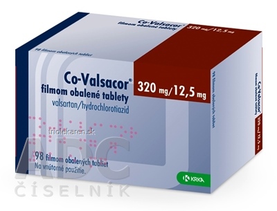 Co-Valsacor 320 mg/12,5 mg filmom obalené tablety tbl flm (blis.PVC/PE/PVDC/Al) 1x98 ks