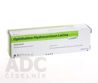 Ophthalmo-Hydrocortison Léčiva ung oph 0,5% (tuba Al) 1x5 g