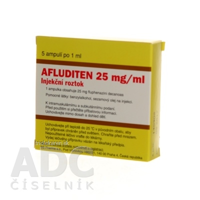 AFLUDITEN 25 mg/ml Injekčný roztok 25 mg 5 x 1 ml