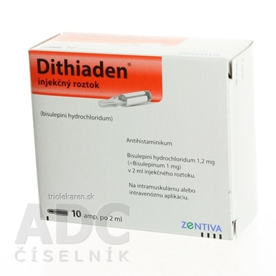 Dithiaden inj sol inj 1mg/2ml (amp. skl.) 10x2 ml