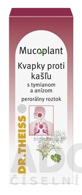 Mucoplant Kvapky proti kašľu s tymiánom a anízom sol por (fľ.skl.hnedá) 1x30 ml