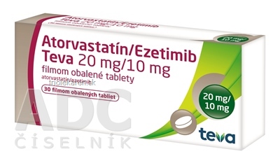 Atorvastatín/Ezetimib Teva 20 mg/10 mg tablety 30 ks