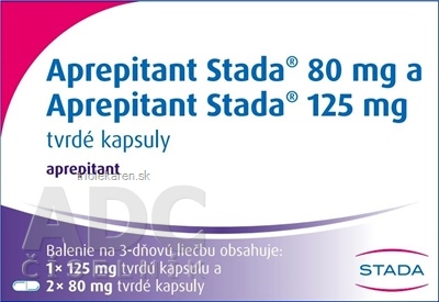 Aprepitant Stada 80 mg a Aprepitant Stada 125 mg kapsuly 1 x 125 mg + kapsuly 2 x 80 mg