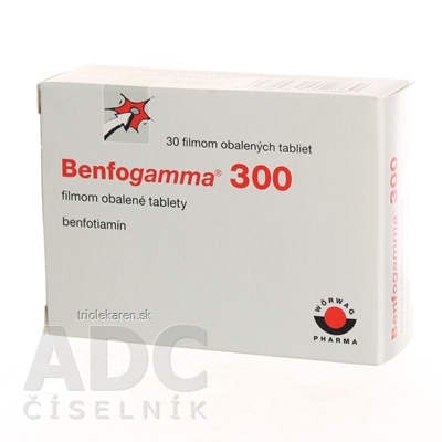 Benfogamma 300 tbl flm 300 mg (blis.PVC/PVDC/Al) 1x30 ks