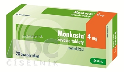 Monkasta 4 mg žuvacie tablety tbl mnd (blis.OPA/Al/PVC/Al) 1x28 ks