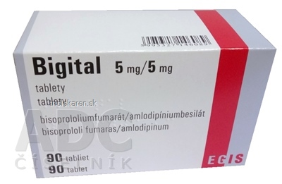 Bigital 5 mg/5 mg tbl (blis.OPA/Al/PVC/Al) 1x90 ks