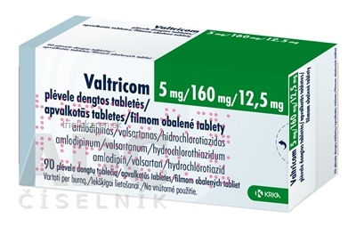 Valtricom 5 mg/160 mg/12,5 mg tbl flm (blis.OPA/Al/PVC/Al) 1x90 ks