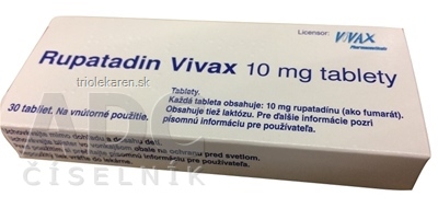 Rupatadin Vivax 10 mg tablety 30 ks