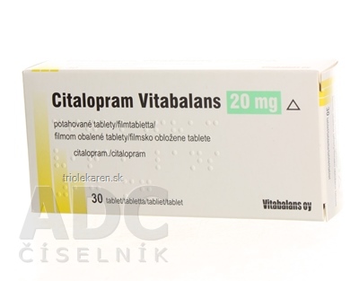 Citalopram Vitabalans 20 mg tablety 30 ks