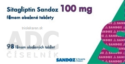 Sitagliptin Sandoz 100 mg tablety 98 ks