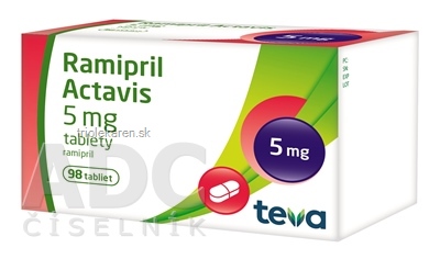 Ramipril Actavis 5 mg tbl (blis.Al/Al) 1x98 ks