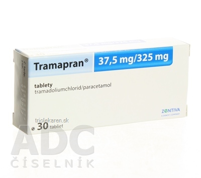 Tramapran 37,5 mg/325 mg tbl (blis.priehľ.PVC/PVDC/Al) 1x30 ks