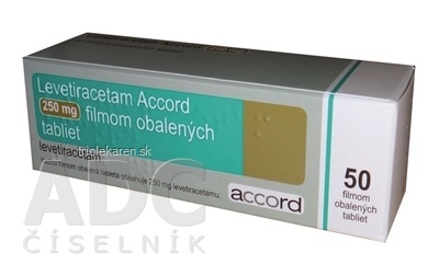 Levetiracetam Accord 250 mg tablety 50 ks