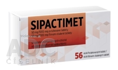 Sipactimet 50 mg/1000 mg tablety 56 ks