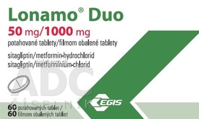 Lonamo Duo 50 mg/1 000 mg tablety 60 ks