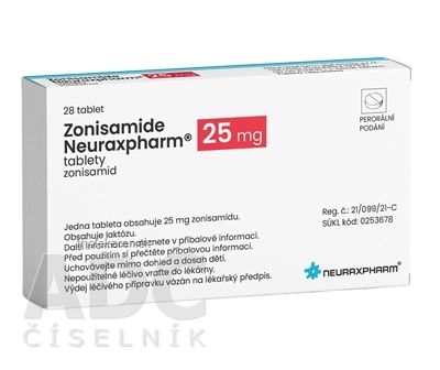 Zonisamide Neuraxpharm 25 mg tablety 28 ks