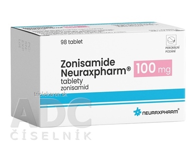 Zonisamide Neuraxpharm 100 mg tbl (blis.PVC/Al) 1x98 ks